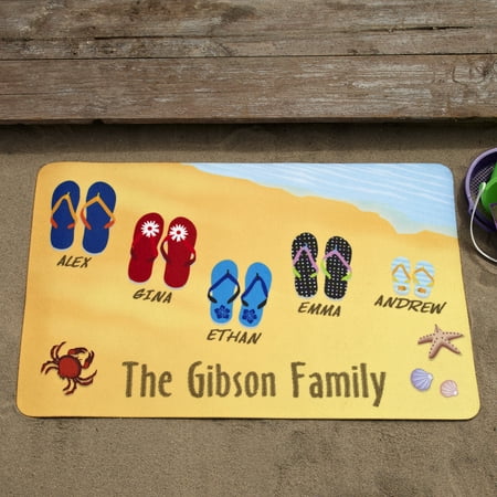 Personalized Flip Flops Doormat 17 X 27 Walmart Com