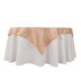 thumbnail image 7 of Efavormart Nude Seamless Lamour Satin Square Table Overlay - 54", 7 of 7