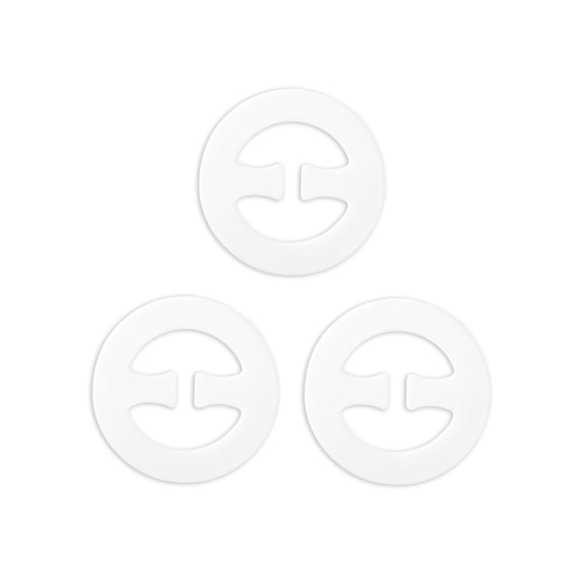 Bretelles de Soutien-Gorge Clips Boucles Sangle de Soutien-Gorge Antidérapante Boucles Sangles pour Femmes Blanc-Forme Ronde
