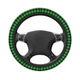 thumbnail image 3 of Kll Car Steering Wheel Cover, Universal 15 Inch, Soft Elastic And Comfortable,Car Accessories Decorations-Buffalo Plaid Green Black, 3 of 7