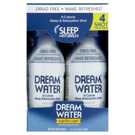 Dream Water Nightea Night Natural Citrus Flavor Sleep & Relaxation, 4 count, 2.5 fl oz