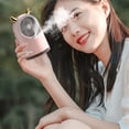 thumbnail image 4 of TIMIFIS Desktop Fan Portable Misting Fan 400Ml Handheld Fan Rechargeable Battery Operated Spray Water Mist Fan Fans for Makeup Travel Outdoors Portable Fan, 4 of 8