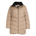 thumbnail image 5 of Big Chill Women's and Women's Plus Chevron Quilted Puffer Jacket with Hood, Sizes S-3X, 5 of 5