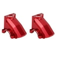 thumbnail image 3 of 2 piezas de carcasa de caja de cambios de repuesto para coche RC TRAXXAS 1/5 RC, cubierta de diferencial delantera y trasera universal de aleación de aluminio, color rojo, 3 of 14