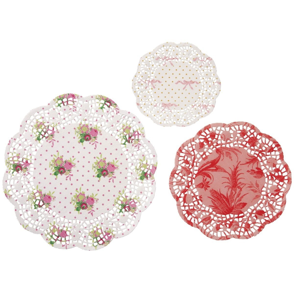 Talking Tables Doilies Perfect for Party Decorations Microfibre Multi-Colour 0.3 x 26 x 26 cm Pack of 24 