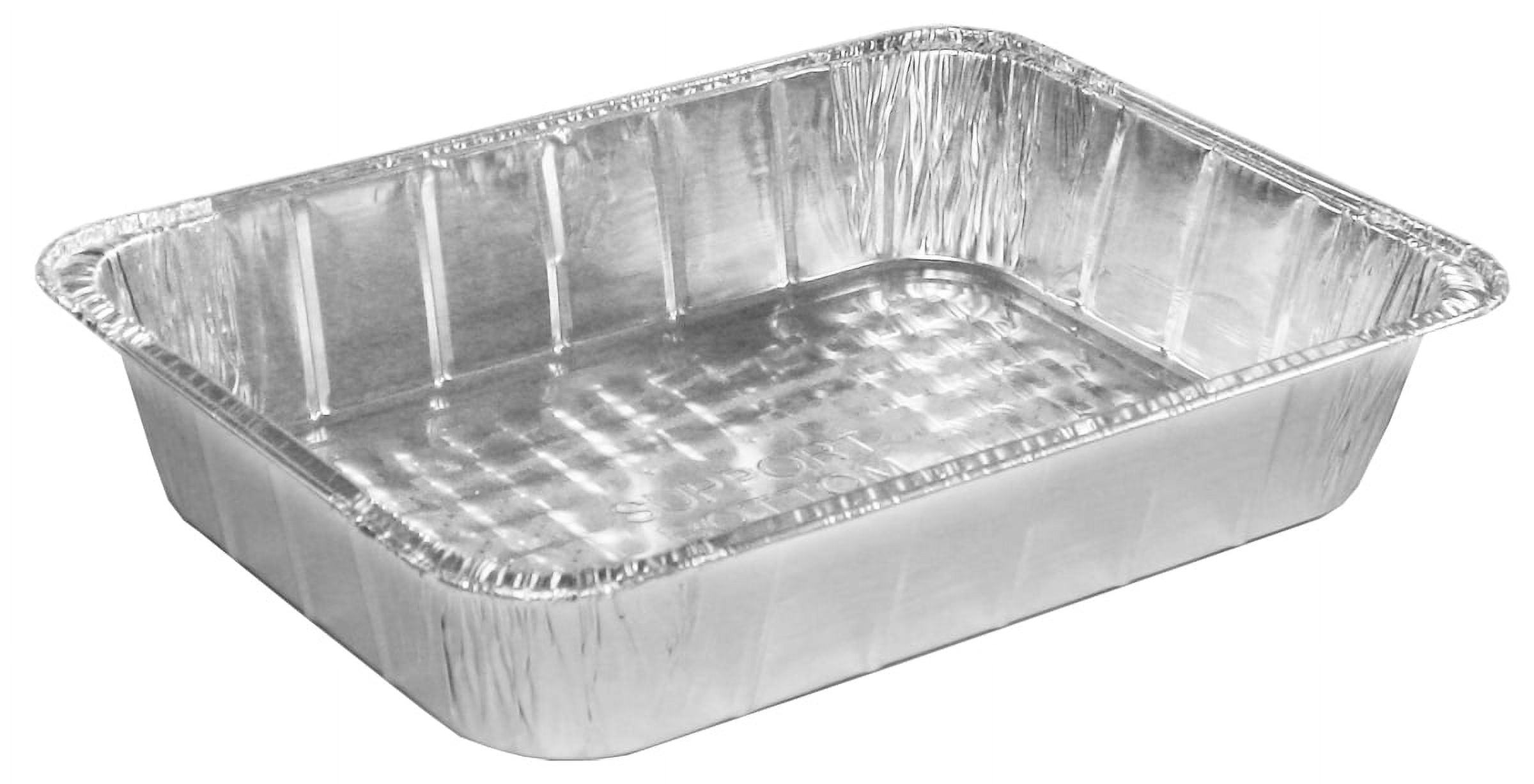 Mainstays 13.5" x 9.63" Aluminum Lasagna Pans with Lids, 2 Count