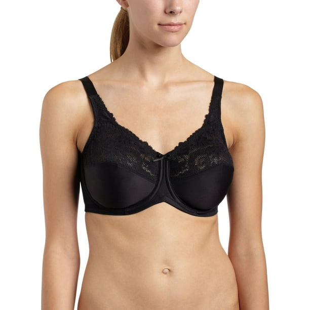 Lilyette by Bali Womens Tailored Minimizer Bra with Lace Trim -  Best-Seller, 36