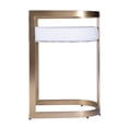thumbnail image 5 of Butler Specialty Company Clarence Faux Leather 23" Dining Stool - Gold / White, 5 of 7