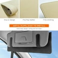 thumbnail image 3 of 2 PCS Sun Visor Extender for Car, Anti-Glare Sunvisor Extension Shade Attachment for Safe Driving, Clip-On Sun Blocker Sunshade Extender Protect Driver Passenger from UV Rays (Beige), 3 of 6