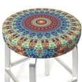thumbnail image 6 of Goofa Round Mandala Printed Stool Covers Round, Waterproof Round Bar Stool Covers Anti-Slip Round Bar Stool Seat Cover with Elastic Bands Durable -14 inch, 6 of 7