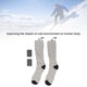 thumbnail image 4 of Calcetines Calefactables Para Hombres Mujeres Calcetines Eléctricos Recargables Con Calefacción De 2 Caras Calentadores Pies Invierno Lavables Calcetines Térmicos Para Clima, 4 of 7