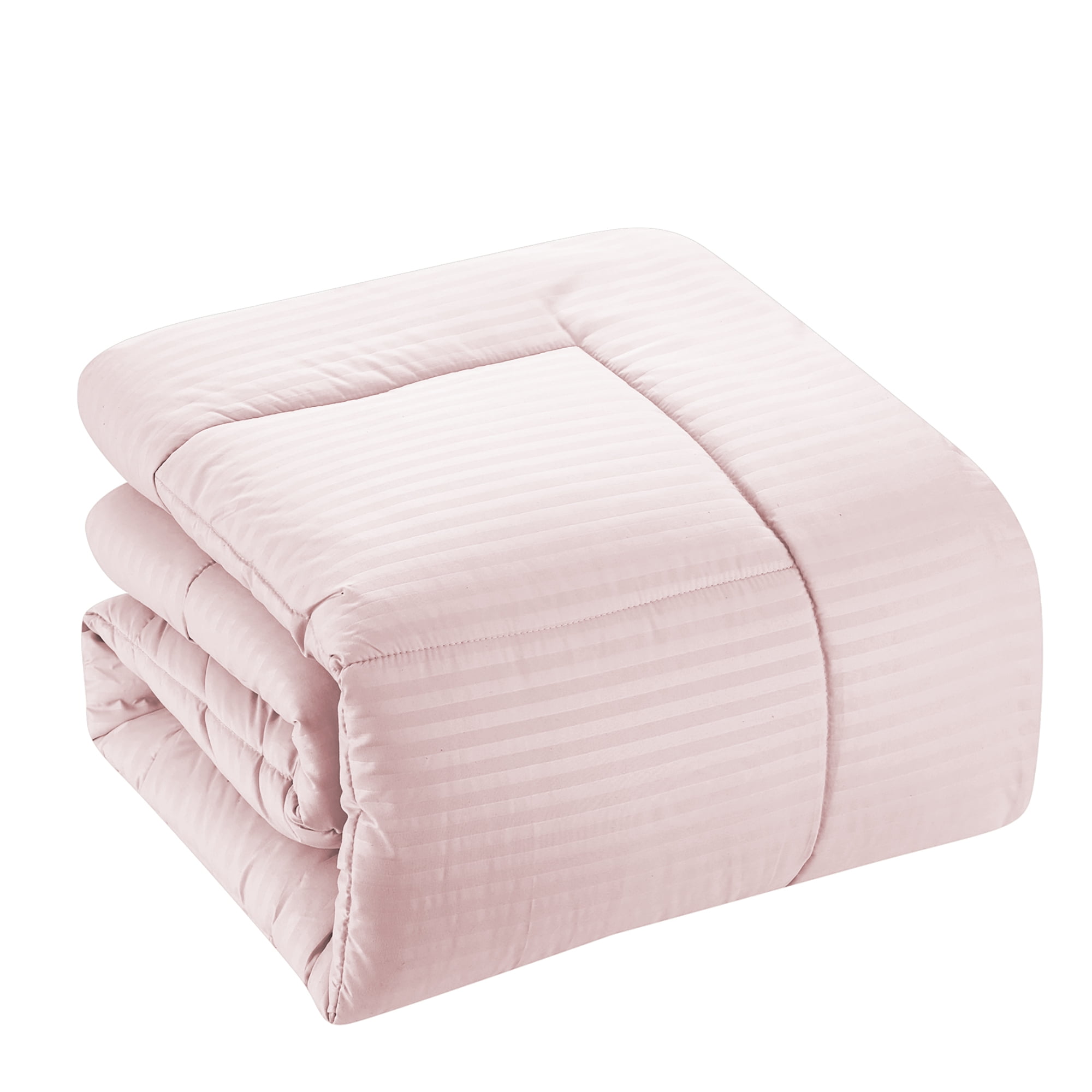 Sweet Home Collection Pale Pink 8 Piece Bed in a Bag Comforter Set with Sheets, Queen