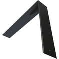 thumbnail image 6 of Ekena Millwork 2 1/2"W x 16"D x 12"H Countertop Support Steel Heavy Duty Bracket w/ Gusset, Powder Coated Black, 6 of 10