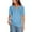 Light Blue, variant on Ruimatai Women's Casual Short Sleeve V-Neck T-Shirt Soft Breathable Comfortable Stretch Fit Basic Tee Top for Everyday Wear