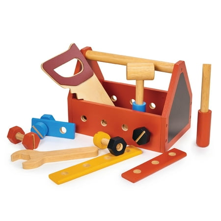 Mentari Toys - Chippy s Handy Tool Kit - Construction Building Play Set for kids - Encouraging Logical Thinking Inspire Imaginative Play and Pretend Play - Age 3+