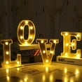 thumbnail image 6 of LED Letter Lights Sign Light Up Letters Sign for Night Light Wedding/Birthday Party Battery Powered Christmas Lamp Home Bar Decoration(Q), 6 of 6