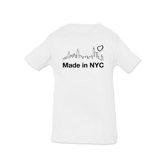 Made In Nyc. Landscape T-Shirt Infant -Smartprints Designs, 24 Months