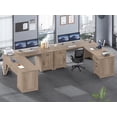 thumbnail image 7 of SEDETA L Shaped Office Desk with Storage, Large Computer Desk with 4 Drawers & Cabinet, File Drawer, Power Outlets, PC Workspace, Wood Color, 7 of 7