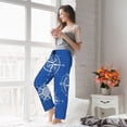 thumbnail image 5 of Salouo Compass Print Women's Pajama Pants Casual Loose Sweatpants PJs Flowy Pants Drawstring Palazzo for Women Wide Leg Pants Lounge Pajama -Medium, 5 of 8
