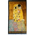 thumbnail image 3 of Gustav Klimt - Kissing - Gold - Robert Kaufman - Quilting Cotton Panel, 3 of 9