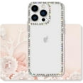 thumbnail image 2 of Compatible with iPhone 14 Pro Max Case Clear Bling Diamond Rhinestone Cute for Girls Women Girly Case Glitter Shiny Sparkle Bumper Design Soft Silicone Luxury Fashion Protective 3D Phone Case, 2 of 8