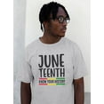 thumbnail image 2 of Juneteenth Celebration Text T-Shirt Men -Smartprints Designs, Male 3X-Large, 2 of 4