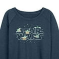 thumbnail image 3 of Star Wars - The Mandalorian Grogu Star Wars   - Wo Men's French Terry Long Sleeve Pullover, 3 of 5