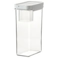 thumbnail image 2 of PAVEOS Storage Trunks and Bag 3 Size Single Airtight Food Storage Containers with Lids Kitchen Clear Plastic Canisters Sealed Jar with Easy Lock Lids for Pantry Organization and Storage White-n, 2 of 3