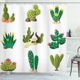 thumbnail image 1 of Ambesonne Flowers Shower Curtain, Mexican South Desert, 69"Wx84"L, Multicolor, 1 of 3