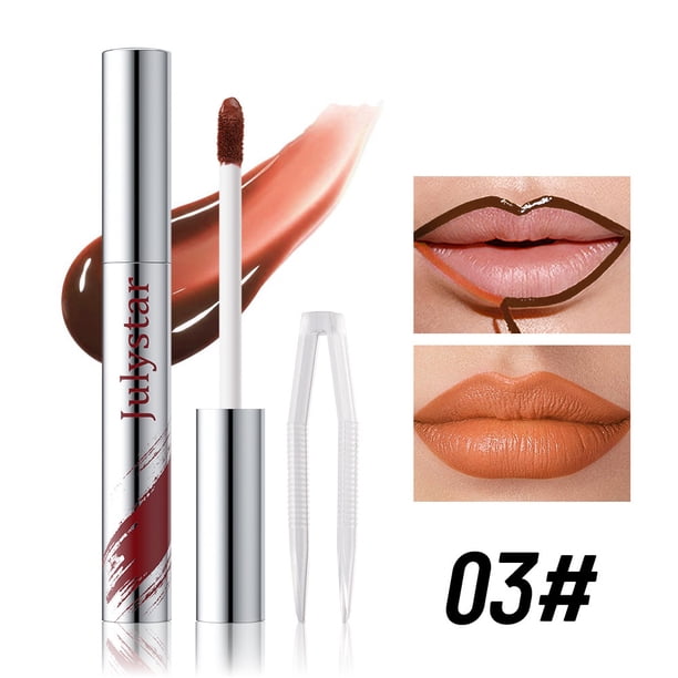 Fiudx Delineador de Labios Despegable, Lápiz de Maquillaje con Acabado Mate, Fórmula Duradera y Resistente a Las Manchas, Fácil de Despegar, Ideal para Uso Diario, Eventos Formales y Salidas Informal