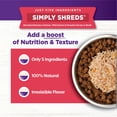 thumbnail image 3 of Wellness Bowl Boosters Simply Shreds Wet Dog Food Topper for Small, Medium, & Large Breeds, Grain Free, Natural, Wild Salmon & Pumpkin, 2.8 Ounce Pouch (Pack of 12), 3 of 6