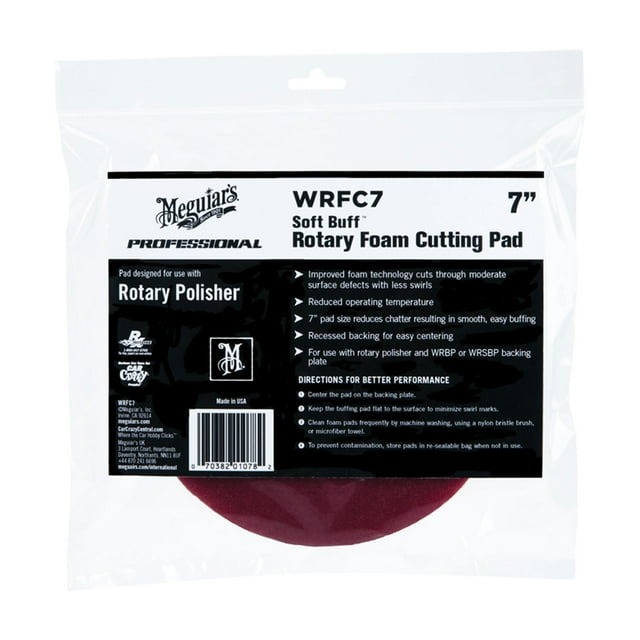 Esponja Meguiars WRFC7 De Corte Para Pulidora Bolsa