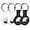 Black/Black/White/White, variant on Waterproof Silicone Air Tags-4 Pack Sale Apple Shockproof GPS Tracker Holder Dog Collar Airtag Case Keychain Air Tag Cover Finders Accessories for Pets,Kids,Luggages