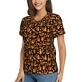 thumbnail image 2 of Vsdgher Cute Squirrel Women Shirts V Neck Short Sleeve Tops T-Shirt Basic Tees, S to 3XLSmall, 2 of 5