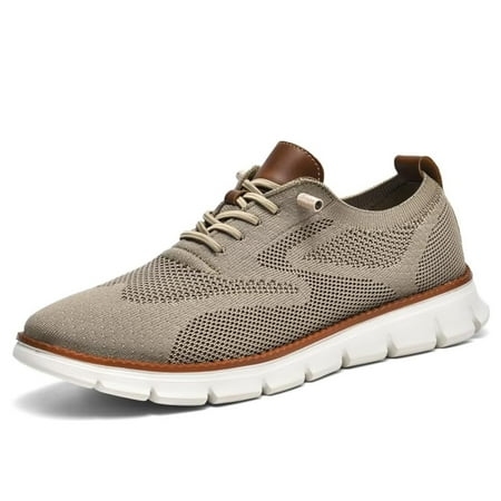 Yunkctuk Mens and Womens Lace up Casual Walking Shoes  Mens Breathable and Comfortable Formal Shoes  Mens and Womens Anti Slip Sports Shoes.