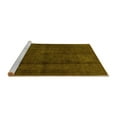 thumbnail image 2 of Ahgly Company Machine Washable Indoor Square Abstract Yellow Modern Area Rugs, 7' Square, 2 of 4