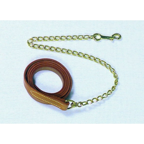 Leather Lead With Chain