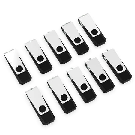 KOOTION 10 Pack 16GB USB Flash Drives USB 2.0 Flash Drives Memory Stick Fold Storage Thumb drive Pen Swivel Design (Best 16gb Pen Drive)