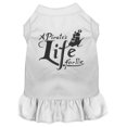 thumbnail image 1 of Mirage Pet  12 in. A Pirates Life Embroidered Dog Dress - White, Medium, 1 of 1