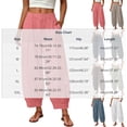 thumbnail image 3 of Cmfcve Barrel Pants for Women Summer Casual High Waisted Balloon Pants Boho Baggy Beach Wide Leg Pants, 3 of 7