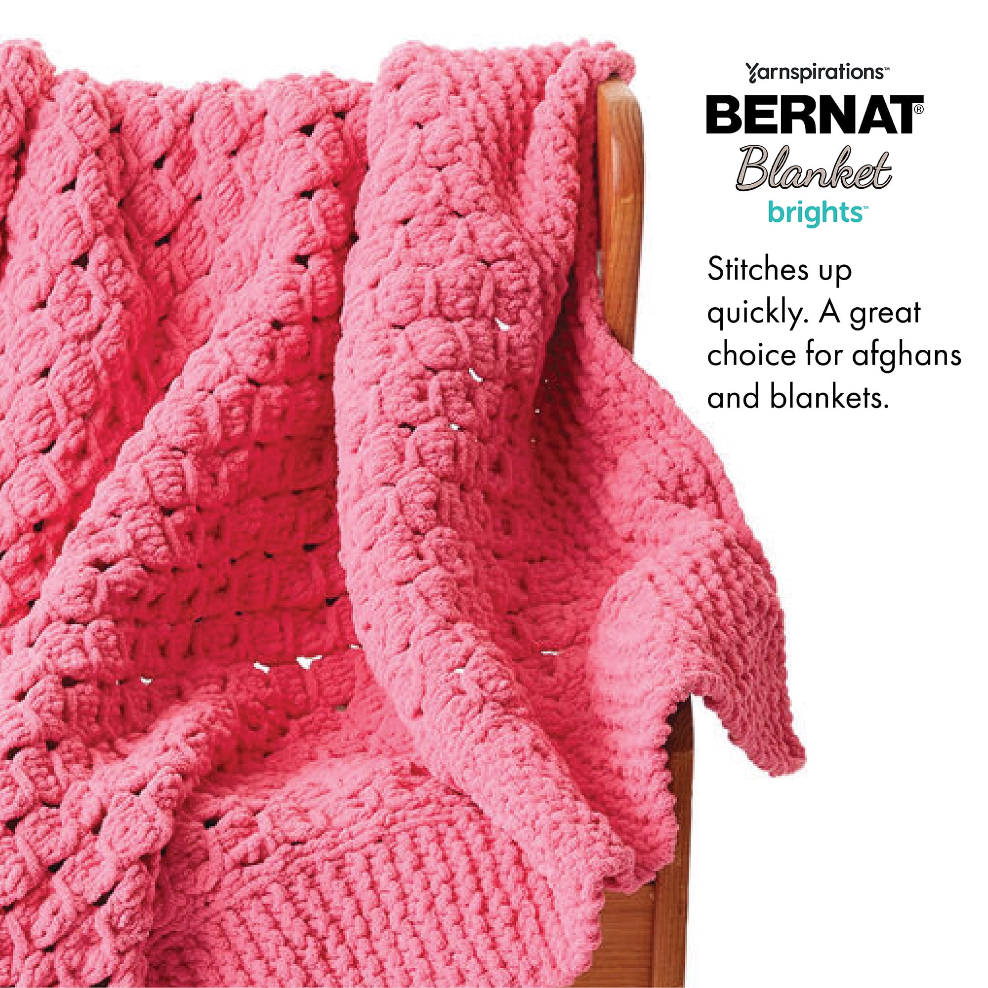 Yarnspirations Bernat Blanket Brights Big Ball Yarn-Pixie Pink 161212