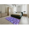 thumbnail image 4 of Ahgly Company Indoor Square Patterned Purple Amethyst Purple Area Rugs, 5' Square, 4 of 6