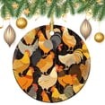 thumbnail image 3 of Various Chickens in Black And White Yellow Ceramics Ornaments Rustic Poultry Chicken Christmas Tree Ornaments Christmas Tree Decorations for Woman Friend Birthday, 3 of 8