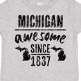thumbnail image 4 of Inktastic Michigan Awesome Since 1837 Boys or Girls Toddler T-Shirt, 4 of 5