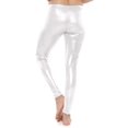 thumbnail image 3 of Stretch Is Comfort Women's Mystique Leggings Silver Small, 3 of 6
