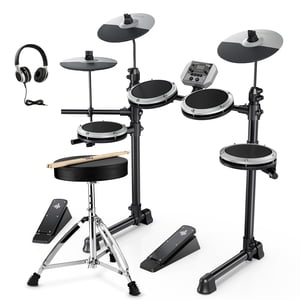 Donner DED-80 Electronic Drum Set for Beginners with Mesh Heads
