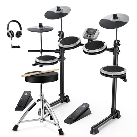 Donner DED-80 Electronic Drum Set for Beginners with Mesh Heads