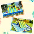 thumbnail image 5 of Neche Inflatable Water Slide Bounce House，246" x 195" x 93" Large Pool Outdoor with 750W Blower, Kids Water Park with 3 Long Water Slides, 5 of 10