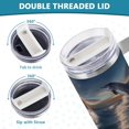 thumbnail image 5 of Dolphins Sky Waves 40 oz Tumbler with Handle Insulated&nbsp;Travel Mug&nbsp;Lid Straw Leak Proof Steel Vacuum Water Bottles Glasses Fits in Car Cup Holder, 5 of 7