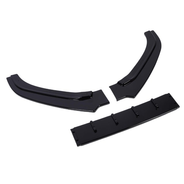 Front Bumper Lip Spoiler, 3 Sections ABS Chin Splitter Diffuser Protector with Precise Moulding for 6C 2015 2018, Improves Airflow Enhances Stability